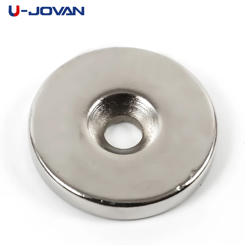 U-JOVAN 1 шт. 30x5 мм отверстие: 6 мм супер сильное круглое потайное кольцо для рыбалки с неодимовым магнитом 30*5-6 редкоземельный N35 мощный магнит
