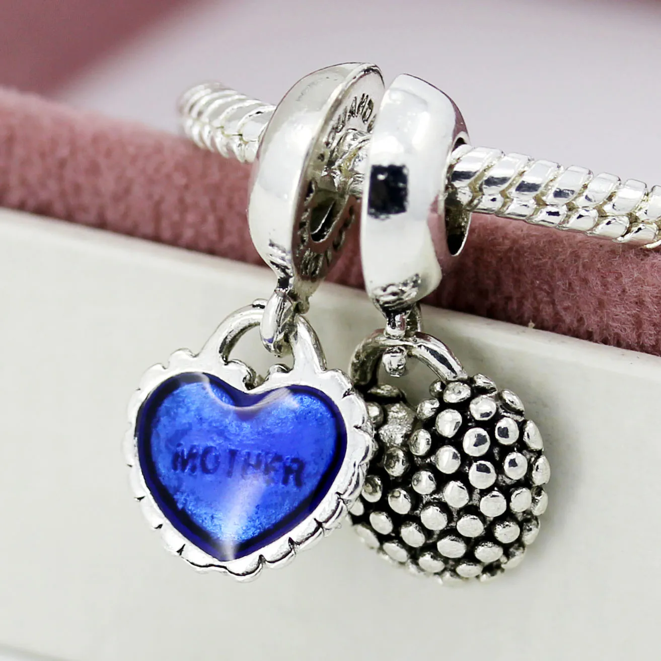 pandora mother and son pendant charm