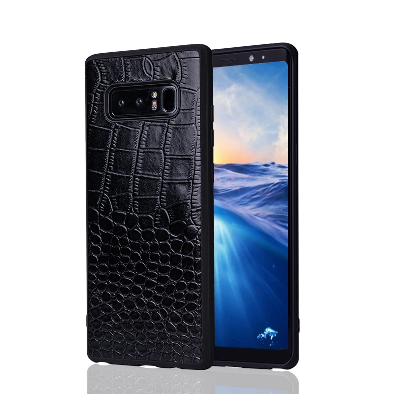 Чехол для мобильного телефона samsung Note 8 чехол из крокодиловой кожи S7 9 10 на заднюю
