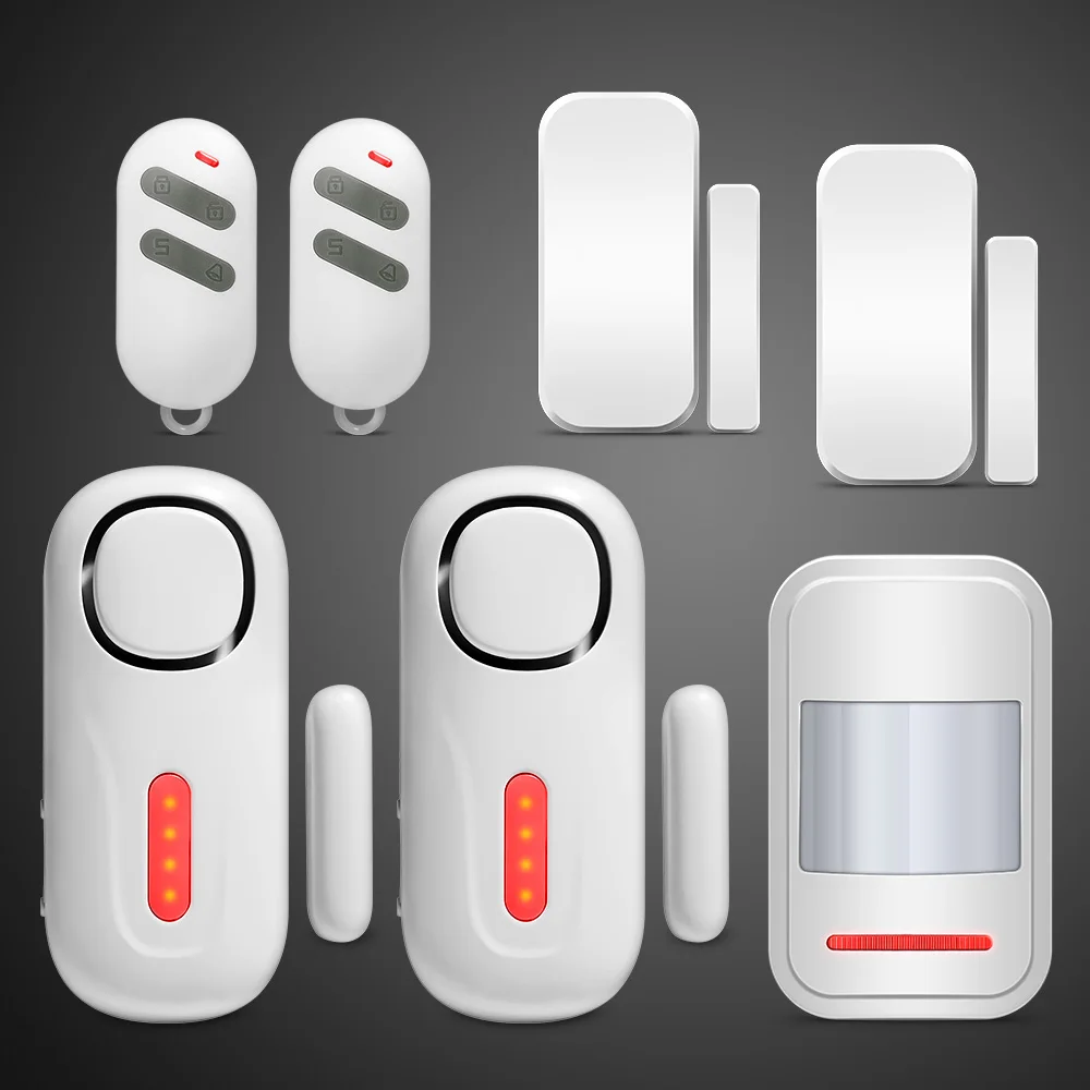 

2019 KERUI D2 Door/Window Sensor Alarm Magnetic Wireless Alarm System Security with Remote Control PIR Motion Detector