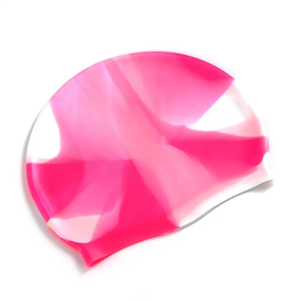 Mounchain Unisex Silicone Swimming Cap Adult Children Swim Hat