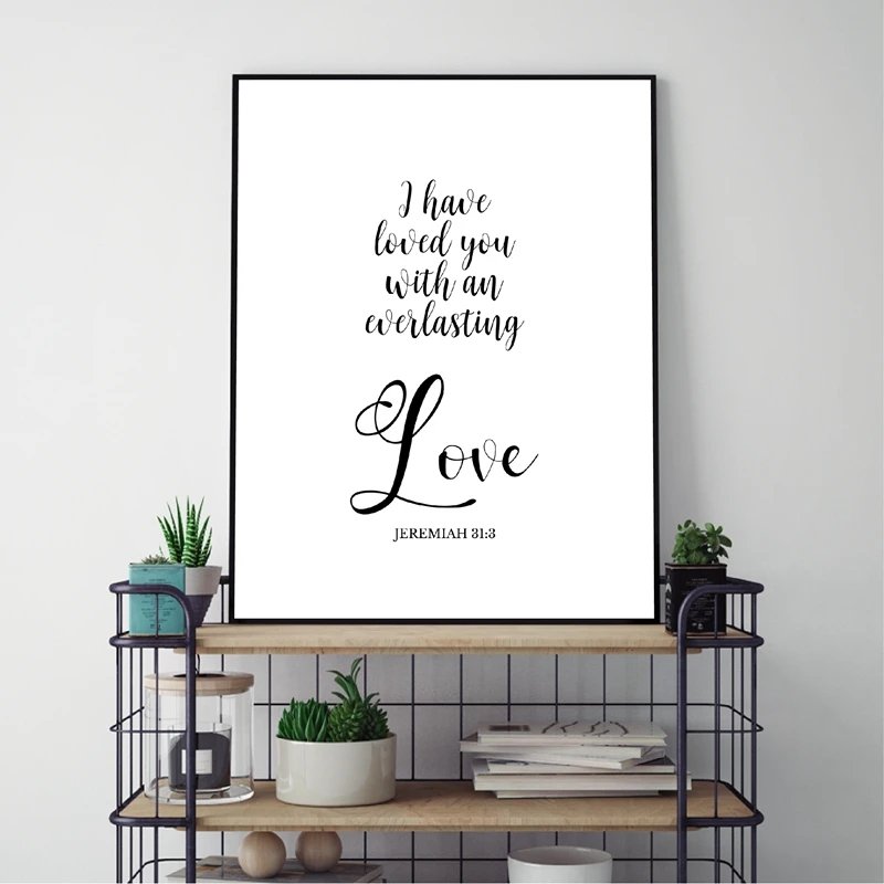 Verses Typography Prints Home Wall Decor