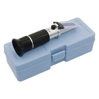 Milk Concentration Detection Refractometer 0~20% Automatic Temperate Compensation Tester Cow Feeding Equipment 1 Set 1