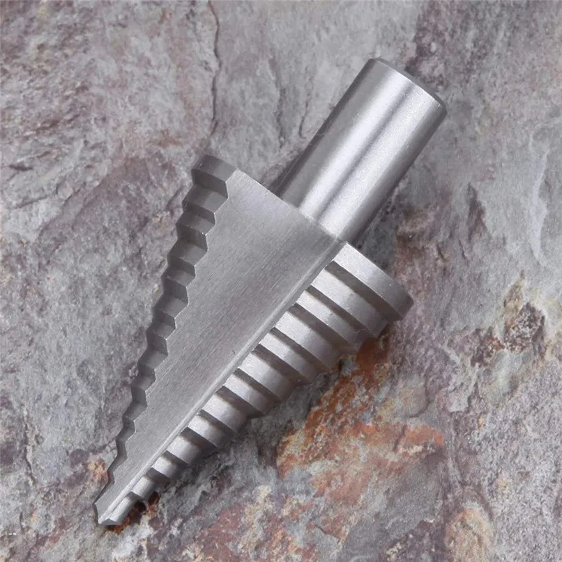 Home DIY Tool High Speed Steel Triangular Shank Straight Groove Pagoda Reaming Drill Bits 5-35mm pagoda drill #2f21 (3)