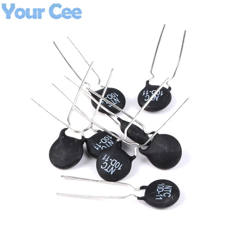 50pcs NTC Thermistor Resistor NTC 10D 11 10D11 Thermal Resistorin