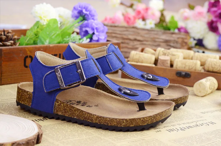 2019 г. весенне-летние детские сандалии для мальчиков и девочек Тапочки из мягкой древесины пляжные сандалии в Корейском стиле
