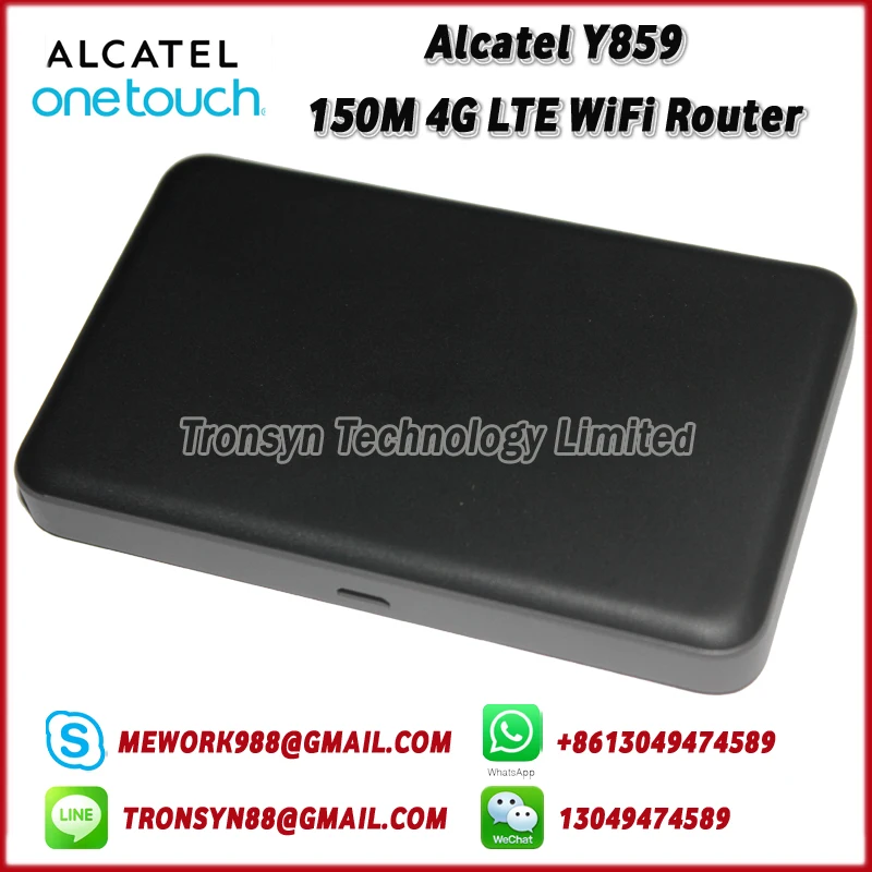 Новые оригинальные разблокировать Alcatel y859 150 Мбит/с Портативный 4 г LTE sim-карты wifi маршрутизатор Поддержка LTE FDD B1/ 2/4/5/7/17/28