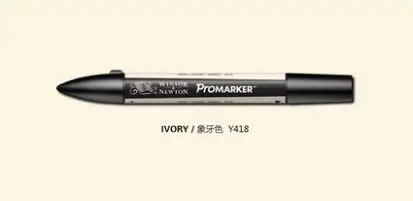 Winsor& Newton ProMarker двойной наконечник графический маркер-серый и черный - Цвет: Ivory