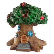 WINOMO DIY Micro Landscape Architectural Ornaments Fleshy Multicolor Optional Resin Craft Handicraft Ornaments Tree House