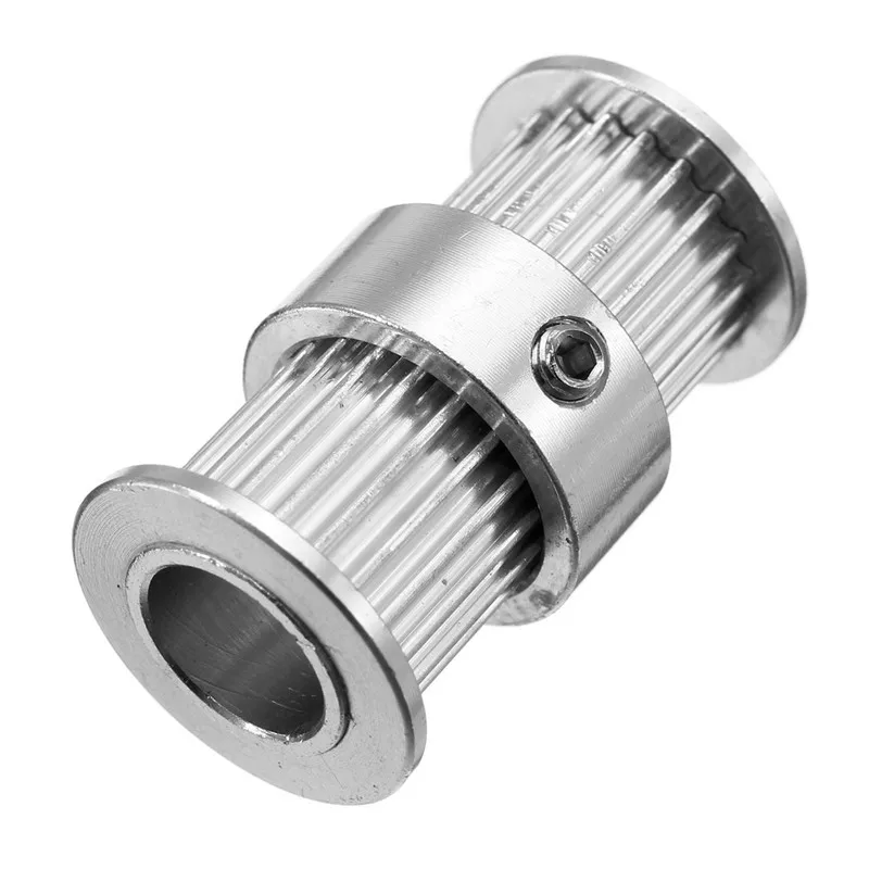 

1x 20Teeth bore 8mm double side Gear alumium for GT2 belt width 6mm GT2 Timing Driving Pulley For ultimaker DIY