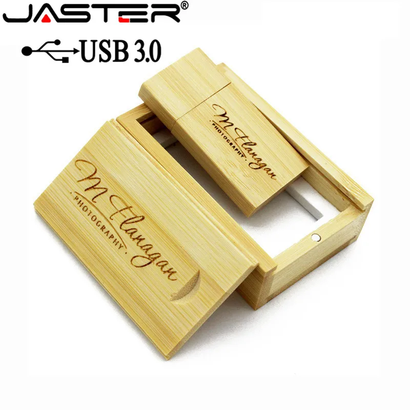 JASTER USB 3,0 деревянный usb+ деревянная коробка usb флэш-накопитель 4 ГБ 8 ГБ 16 ГБ 32 ГБ 64 ГБ свадебная фотография подарок(10 шт. бесплатный логотип