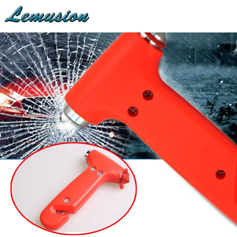 

1Pc Car safety hammer multi-function Emergency survival tools for Nissan qashqai juke Mini cooper gsm pir alarm Citroen c4 c5 c3