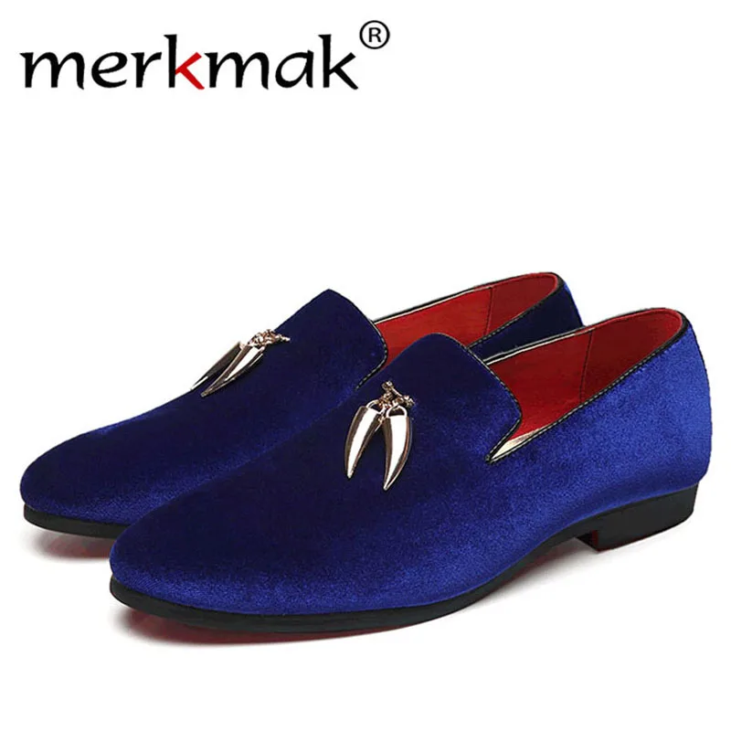 

Merkmak Casual Slip-on Men Loafer Fashion Handmade Comfortable Breathable Men Flats Dress Wedding Shoes Big Size 37-48 Drop Ship