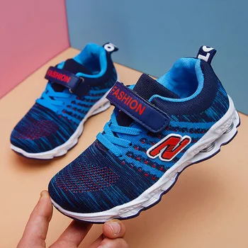 

2019 children's spring sports shoes boys students casual shoes shock absorption non-slip girls mesh running shoes
