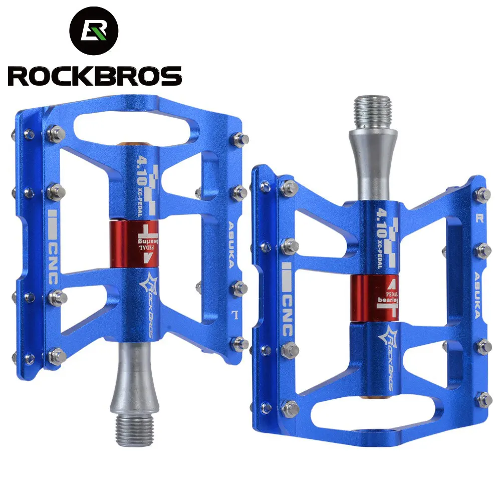 Велосипедная педаль ROCKBROS 4 герметичных подшипника нескользящая Ультралегкая с