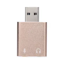 CARPRIE стерео аудио адаптер Внешний USB 2,0 в 3D виртуальный 3,5 мм наушники аудио адаптер конвертер 7,1 CH для ноутбука компьютера