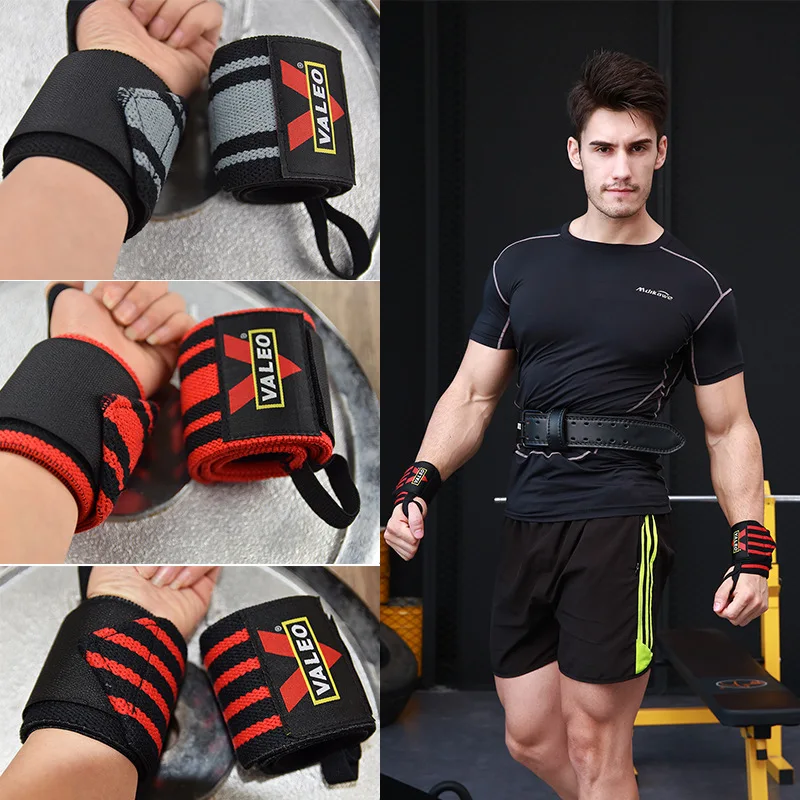 

2 PCS Adjustable Wrist Support with Thumb Loops Elastic Wrist Wraps Weightlifting for Powerlifting Strength Training Wristband