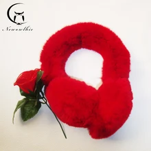 Наушники из меха кролика Рекс, новинка, зимние меховые наушники для ушей, теплые наушники высокого качества, наушники, посылка для ушей, модная Ушная посылка для Uniesx