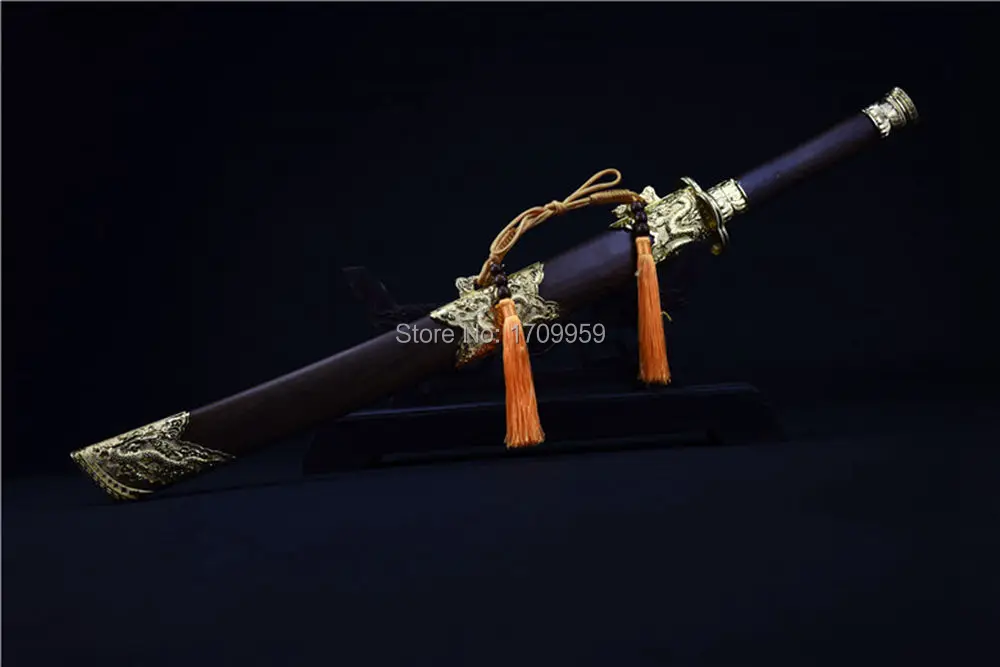Chinese Kung Fu Dragon Dao Sword Qing Dynasty Battle Broadsword Saber Strong High Manganese Steel Sharp Outdoors Broad Knife