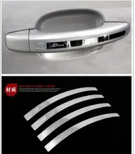 FAI DA TE In acciaio inox strisce Auto Maniglia esterna Della Porta pannello decorativo della copertura trim Maniglia paillettes per Audi A3 A4 A5 A6 q3 Q5