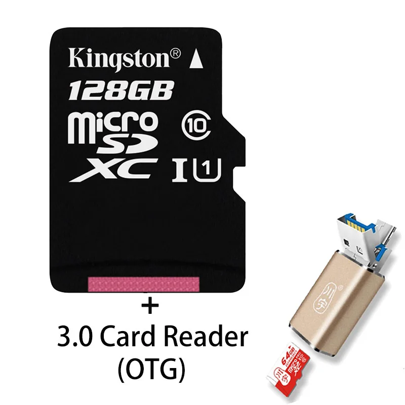 Kingston Карта памяти Micro sd класс 10 128 ГБ 64 32 16 8 Гб|Карты памяти| |
