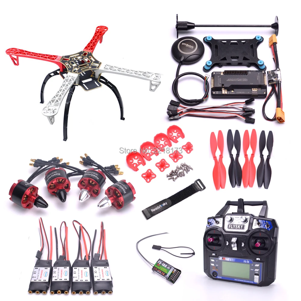 

F450 450 Quadcotper Frame Kit APM2.6 Flight controller board M8N GPS Power Module 2212 920kv motor 30A simonk Flysky I6 FS-I6