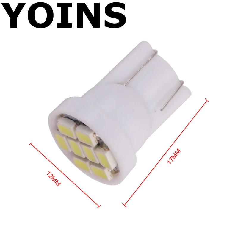 Акция 10 шт./лот белый светодиод T10 8 smd светодиодов 8SMD автомобильные led 194 168 192 W5W 3020smd