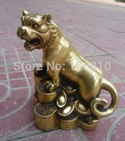 

Beautiful Old Qing Dynasty(Qianlong1726--1782) Copper Tiger money statue