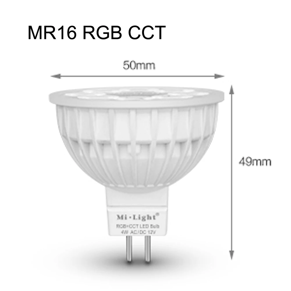 Milight 2 4G RF WiFi Dimmable E27 E14 GU10 MR16 лампа 9 Вт RGBW RGBWW RGB CCT светодиодные лампы прожекторы