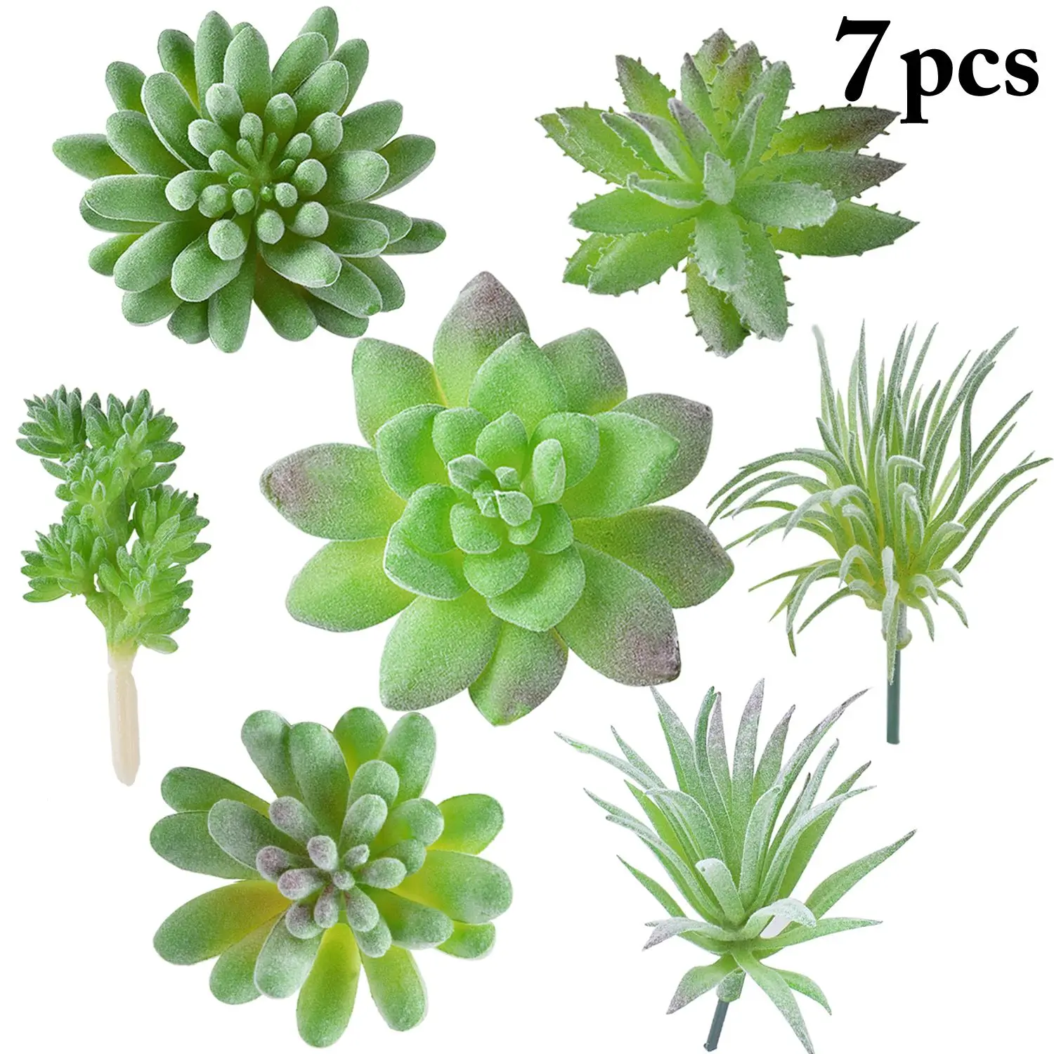 

7PCS Artificial Plants Indoor Plant Bonsai Succulent Fashion Decorative Artificial Plant Faux Succulent Home Decoration New