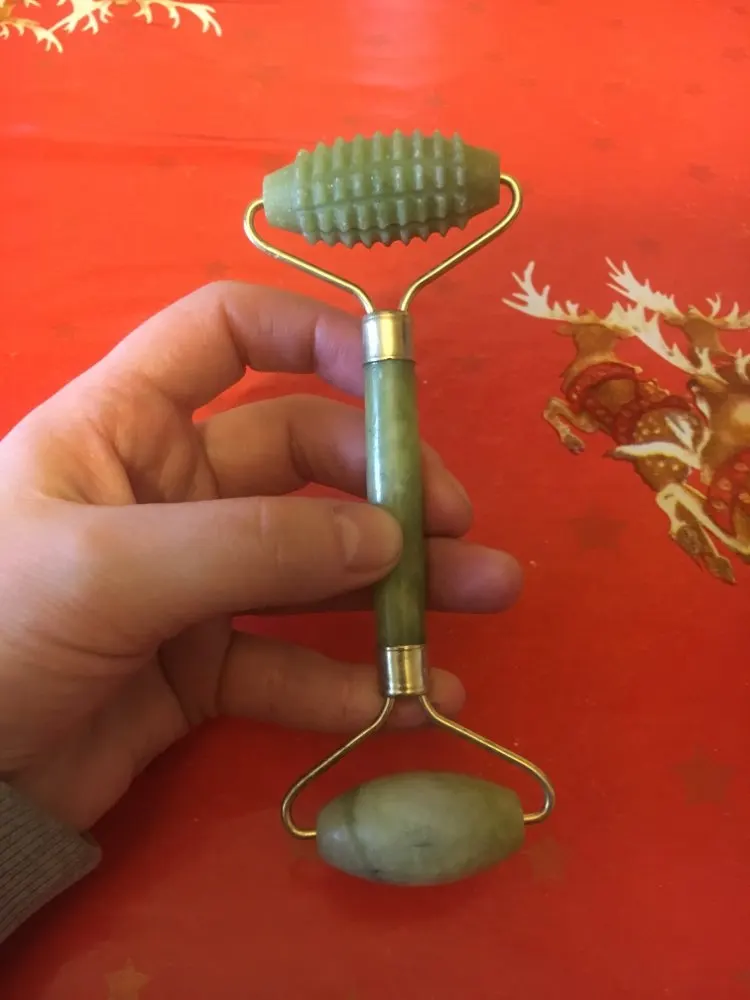 Natural Jade Stone Face Massager Body Face Slim Roller Wrinkle Removal Beauty Women Facial Care Tool Drop shipping