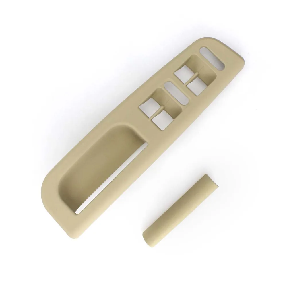 

TAIHONGYU 1x Beige Front Left Window Master Switch Panel Handle Cover W/ Bezel Trim for VW Bora Jetta Golf MK4 MK5 Passat B5 B6