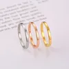 Vnox Basic 2MM Thin Wedding Rings for Women High Polished Stainless Steel Female Girl Finger Anel Alliance anillo femenino 3
