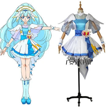 

Anime! Pretty Cure Yakushiji Saaya Cure Ange Lovely Lolita Dress Cosplay Costume Stage Performance Suit For Women Free Shipping