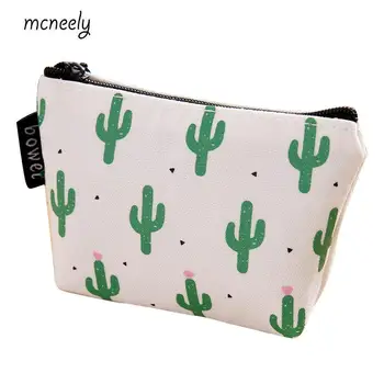 

Excellent Quality New Style Cactus Coin Purses Ladies Canvas Wallet Small Zipper Pouch Cute Portable Key Coin Purse Bag