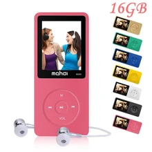 16 GB reproductor de mp3 altavoz incorporado con 1.8 pulgadas de pantalla fm radio reproductor de música sin pérdida de sonido de alta calidad de grabación de voz