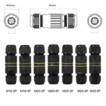

IP68 Waterproof Cable Connector 2/3/4/5 Pin Electrical Sealed Retardant AC Junction Box Wire Connectors Underwater Wiring Dropsh
