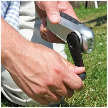 

BIFI-LED Wind-up Torch, Silver & Black