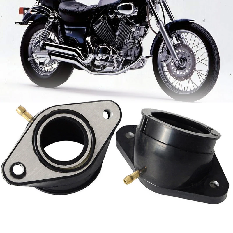 1 пара мотоцикл заборный канал карбюратора интерфейсные адаптеры для Yamaha XV400 XV500 XV535 Motocicleta аксессуары