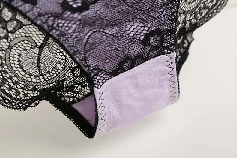 2017 Sale Cotton Sexy Lace Underwear Women Seamless Briefs Femme Ladies Crotchless Panties Tangas Bragas Knickers Lingerie 22