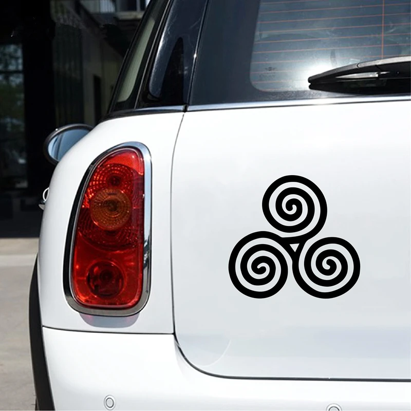 Celtic Triskele Vinyl Car Decal - Pagan Wiccan New Age Design Sticker