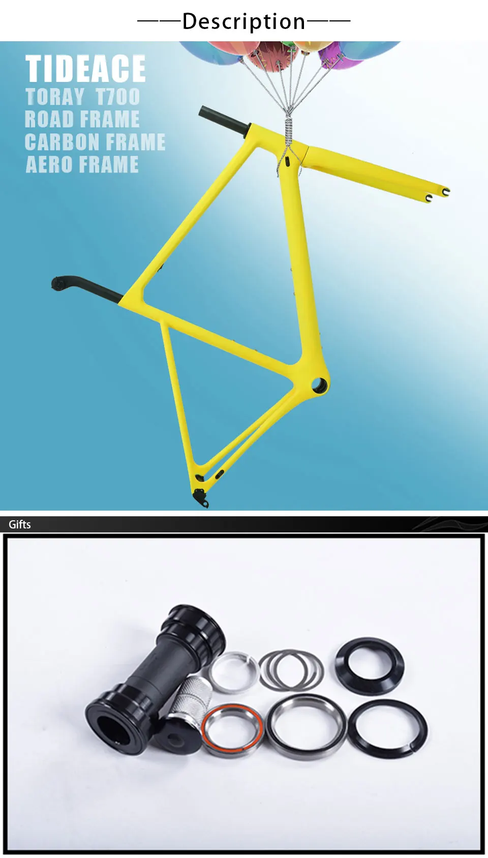 Best 2019 super light almost 800g one-piece Road carbon bicycle frame 46/48/50/52/54/56/58cm road bike monocoques frame 4