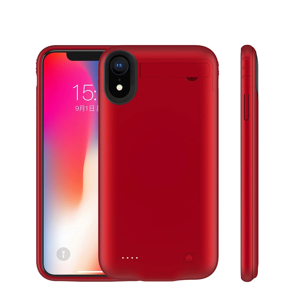 Для iPhone XS Max Тонкий чехол для зарядного устройства внешний аккумулятор зарядки XR X