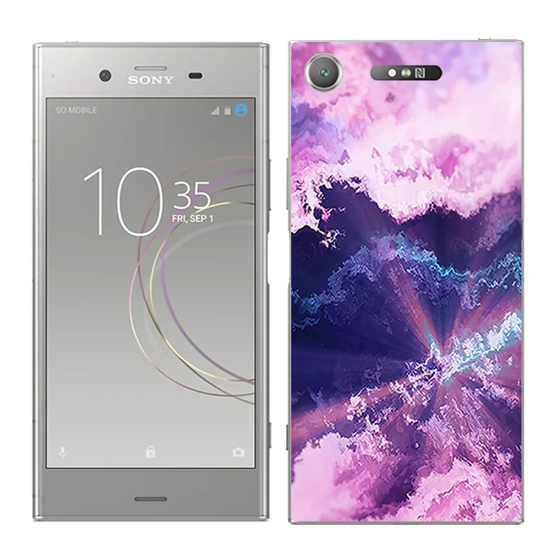 Защита для sony Xperia XZ1 5," Мягкий силиконовый чехол-накладка на заднюю панель для телефона для sony Xperia XZ1 чехол s Focus окрашенный чехол - Цвет: 29