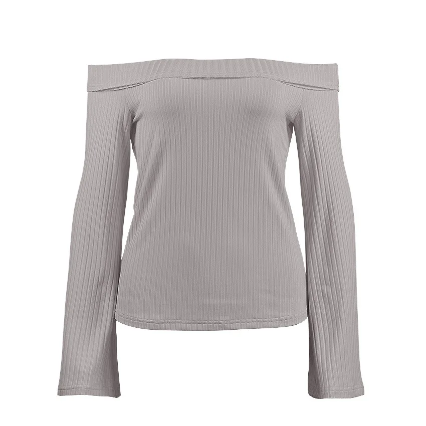 2019 sexy style slash neck slim basic flare sleeve woman sweater spring cute pullover solid casual knit thin sweater 2019 sexy style slash neck slim basic flare sleeve woman sweater spring cute pullover solid casual knit thin sweater