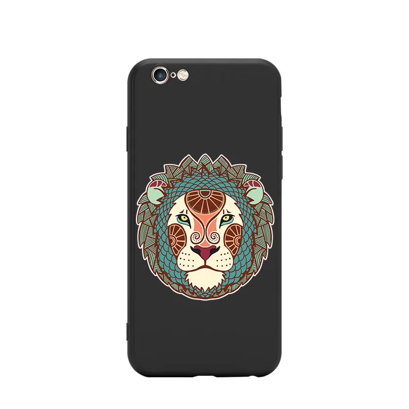 Астрологический знак зодиака Созвездия Leo Lion тема лица мягкий чехол из ТПУ для