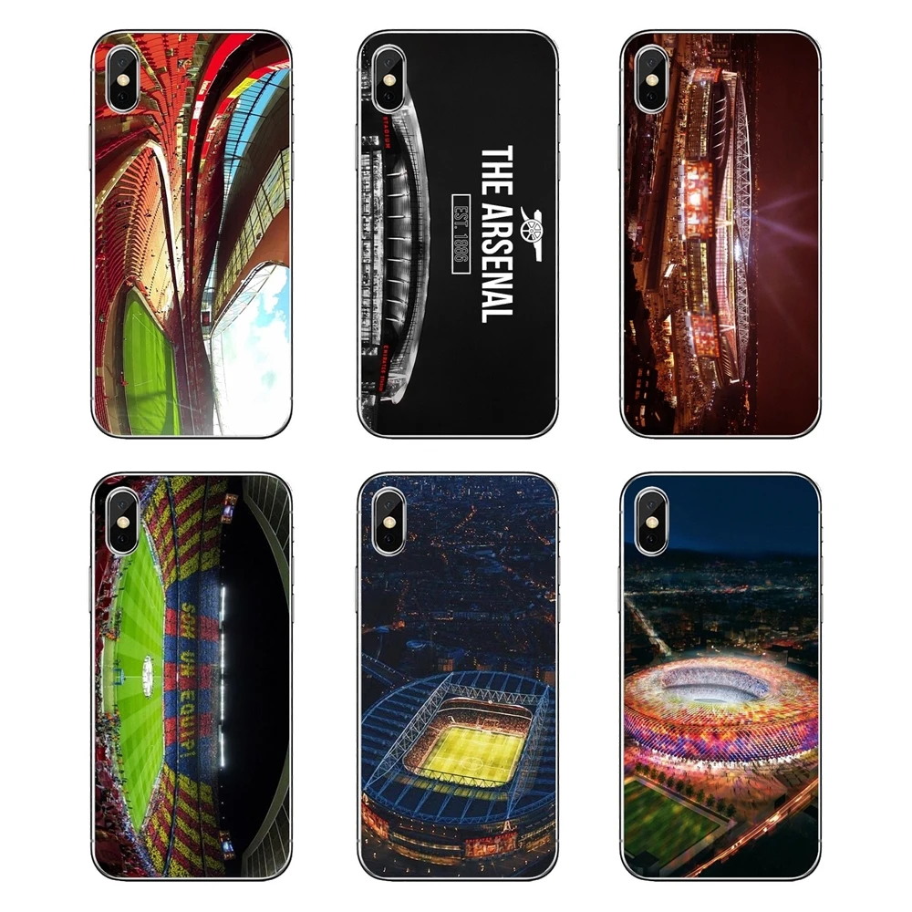 Emirates Stadium Soccer Football Soft Transparent Shell Covers For Xiaomi Redmi 4X S2 3S Note 3 4 5 6 6A Por Pocophone F1 Mi |