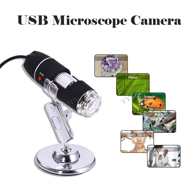 

Portable USB Microscope Camera Digital Magnifier with Mega Pixels 500X to 1000X Electronic Endoscope Camera for Windows Android