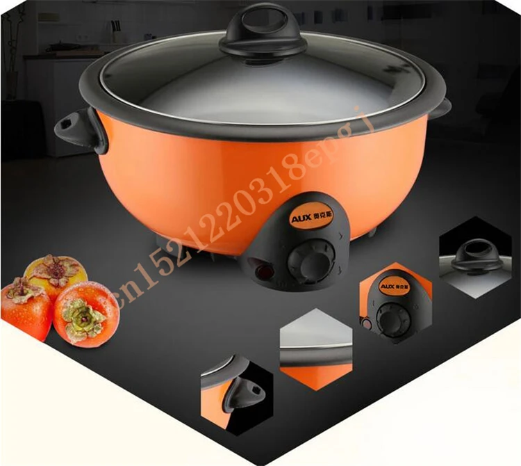 220 В AUX 3.5L Многофункциональный Электрический Hot Pot Плита антипригарным корейский бытовая электрическая сковорода горшок HJ35A2