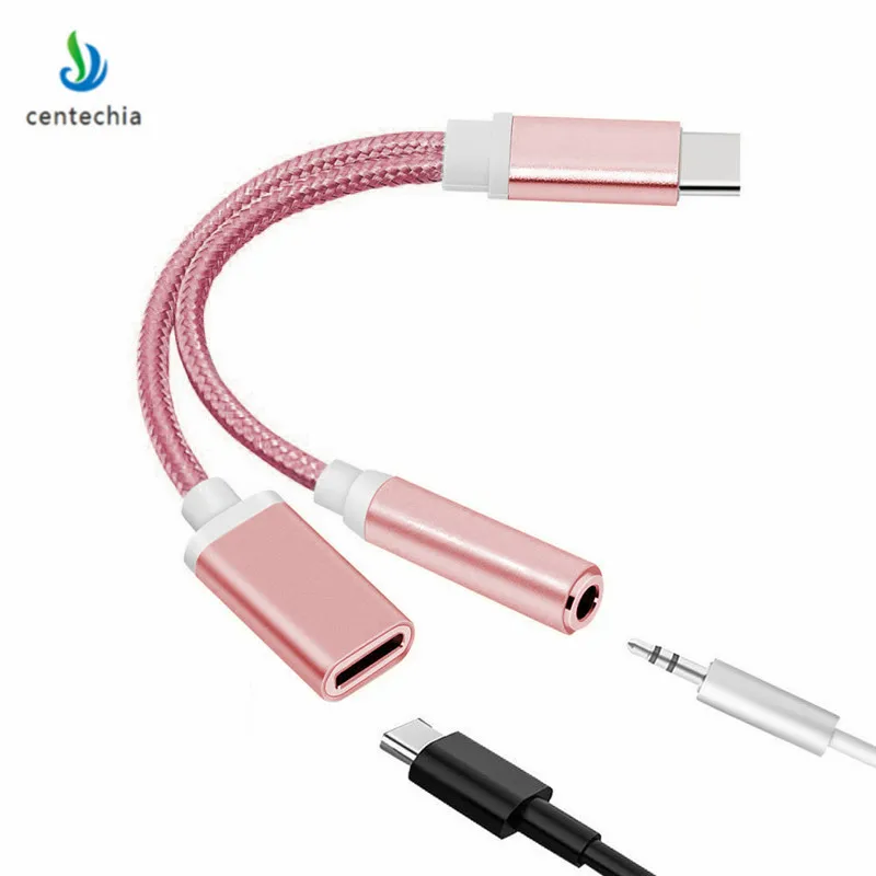 Прямая поставка 1 шт. аудиокабель USB типа C на 2 в с разъемом 3 5 мм для наушников